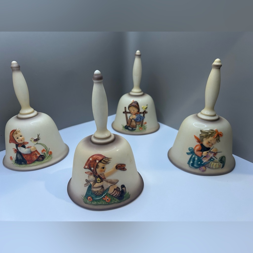 M.J. HUMMEL 1979, 1981, 1982, 1983 ANNUAL BELLs 2nd Edition In Boxes